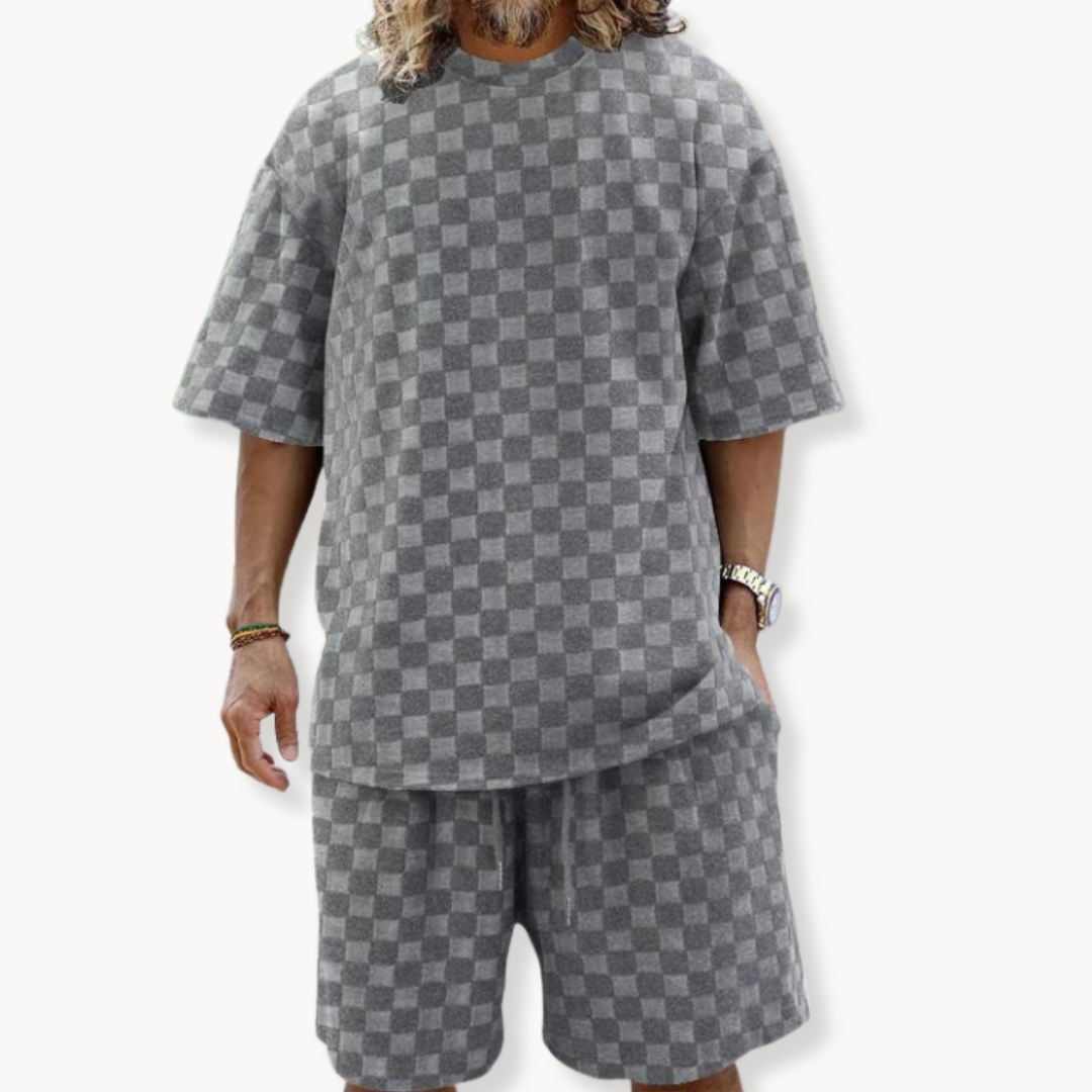 Nicolai – Checkered Lounge Set for Men