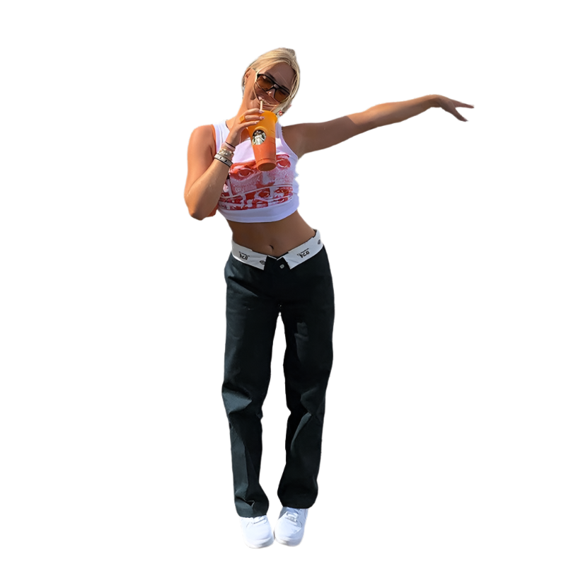 Amira – Stylish Women's Low Waist Pants