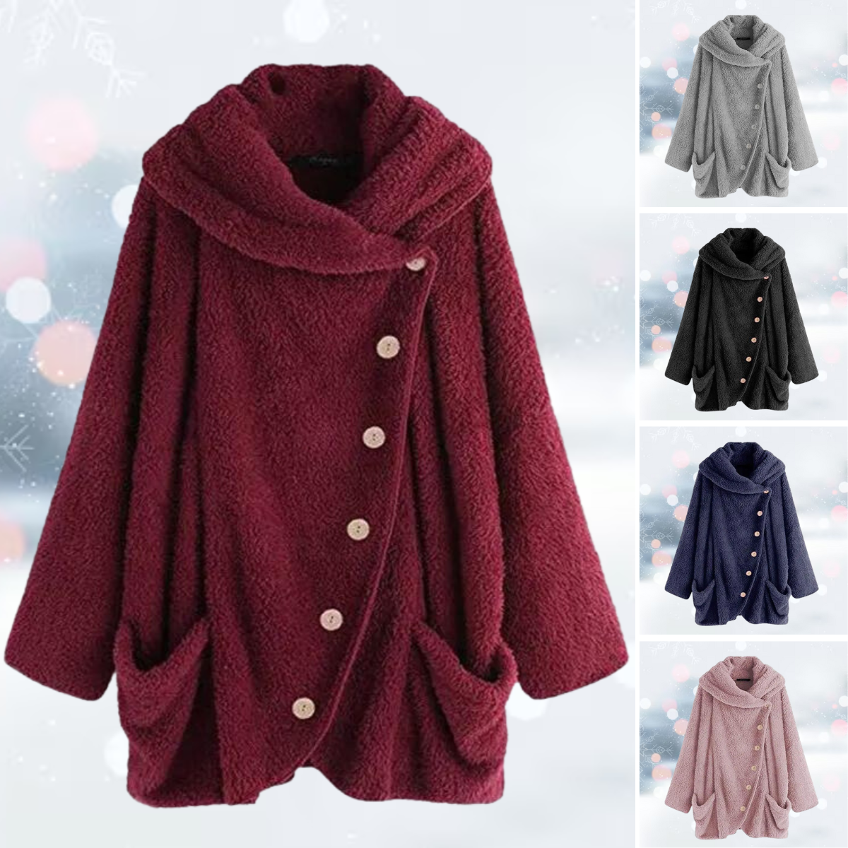 Sofia – Cozy Fluffy Shaggy Jacket for Women