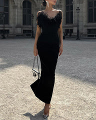 Andie – Tube Feather Mermaid Women's Dress
