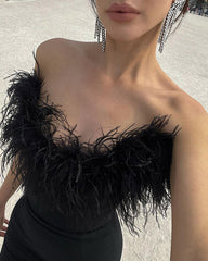Andie – Tube Feather Mermaid Women's Dress
