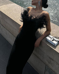 Andie – Tube Feather Mermaid Women's Dress