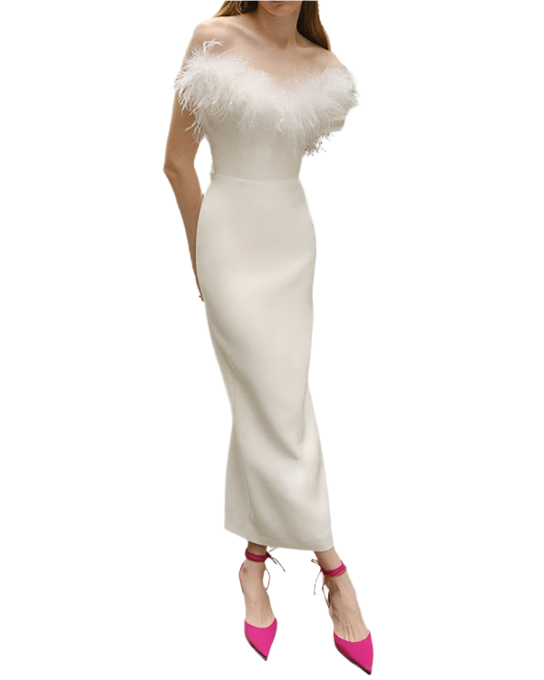 Andie – Tube Feather Mermaid Women's Dress
