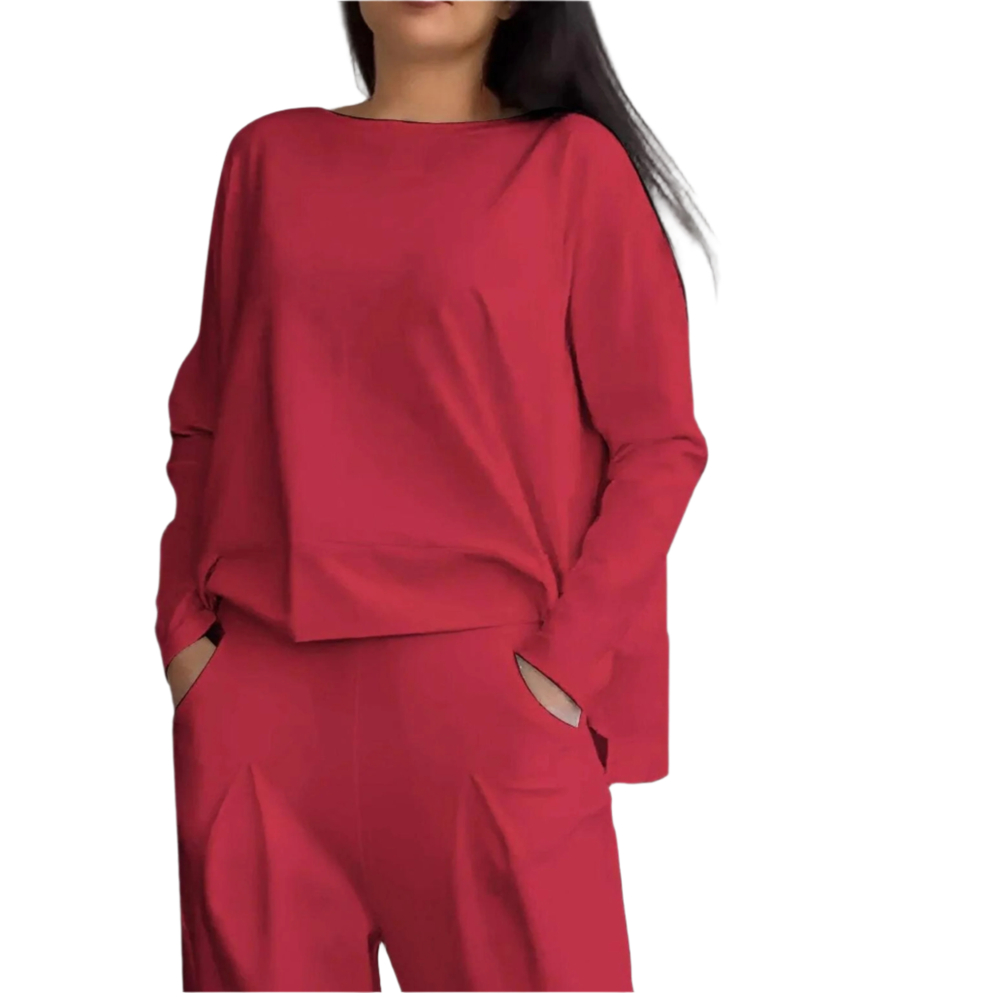 Lily – Comfortable Women's Crew Neck Set