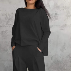 Lily – Comfortable Women's Crew Neck Set