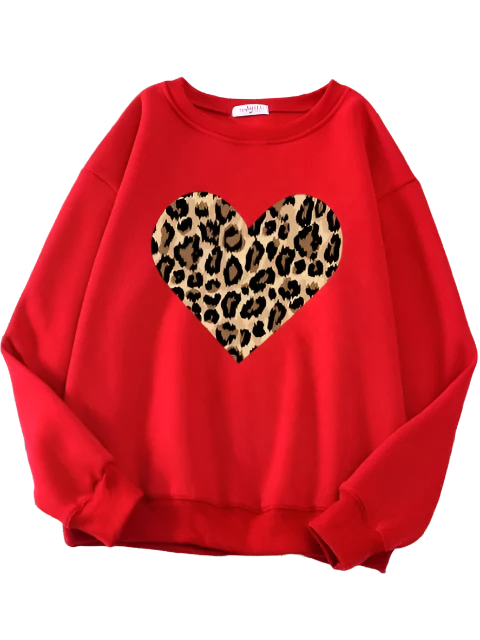 Cecilia – Stylish Love Pattern Sweatshirt for Women