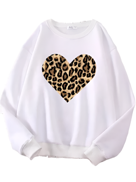 Cecilia – Stylish Love Pattern Sweatshirt for Women