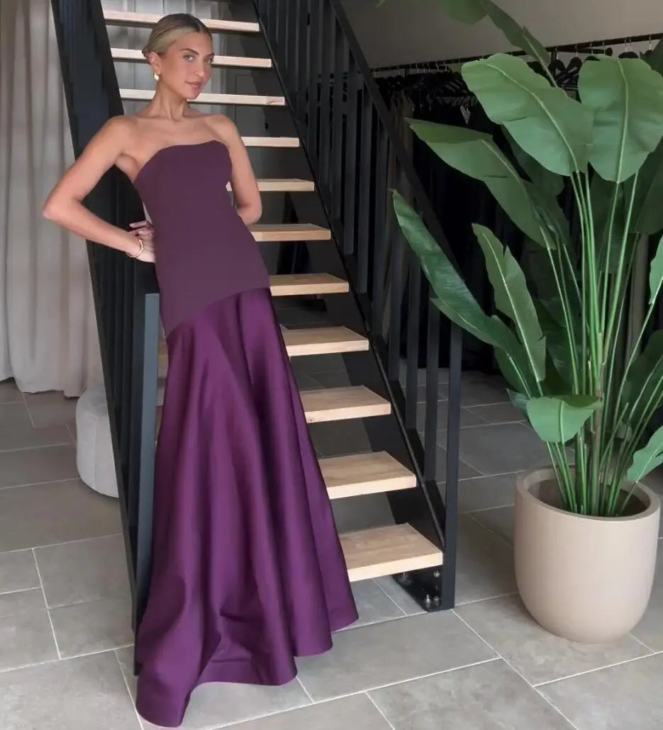 Rachel – Elegant Flare Maxi Dress for Women