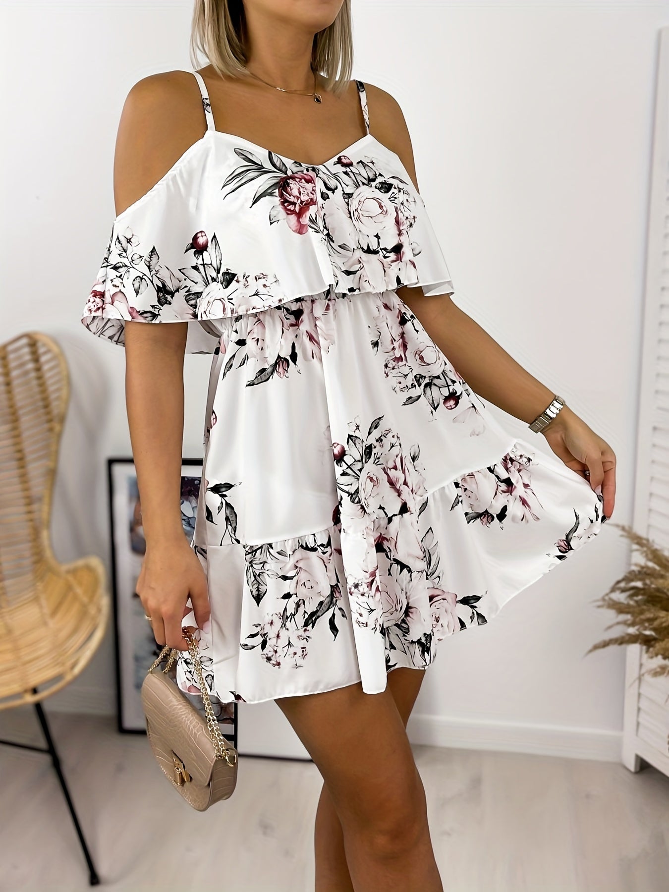 Gabriella – Floral V-Neck Women’s Summer Dress