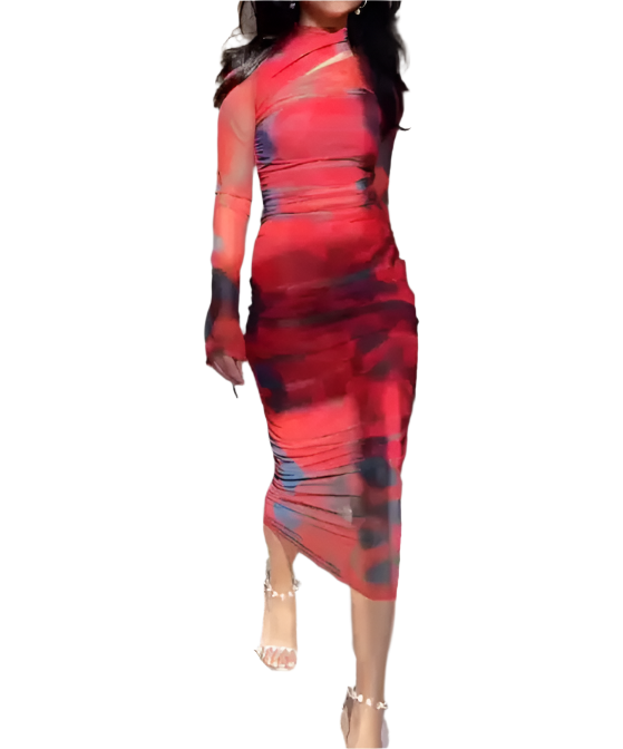 Gianna – Vibrant Tie-Dye Women’s Dress