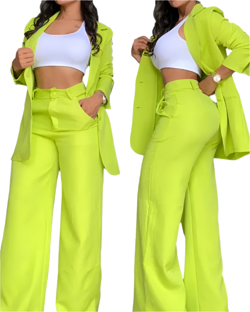 Elaine – Chic Blazer and Trouser Set for Women