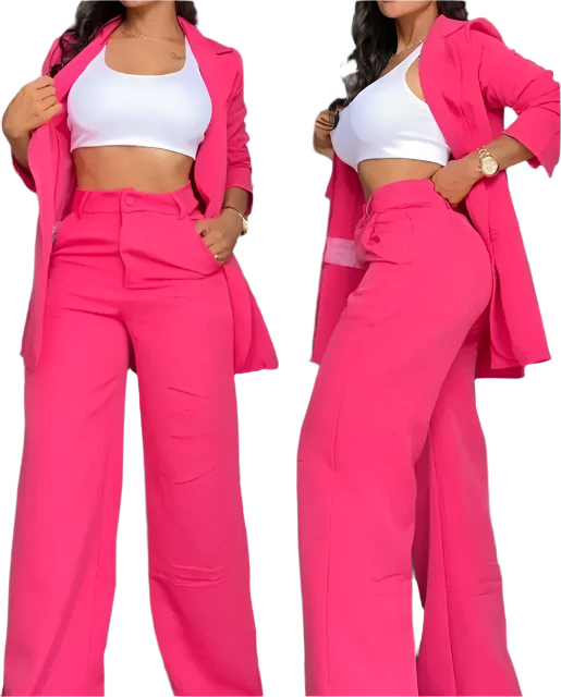 Elaine – Chic Blazer and Trouser Set for Women