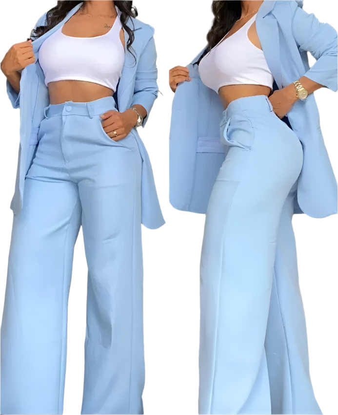 Elaine – Chic Blazer and Trouser Set for Women