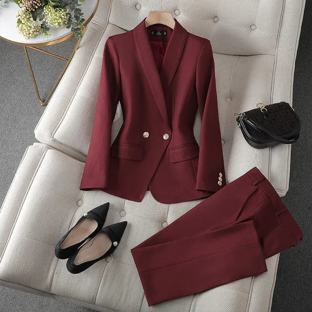 Mitch – Women’s Chic Set With Blazer And Pants