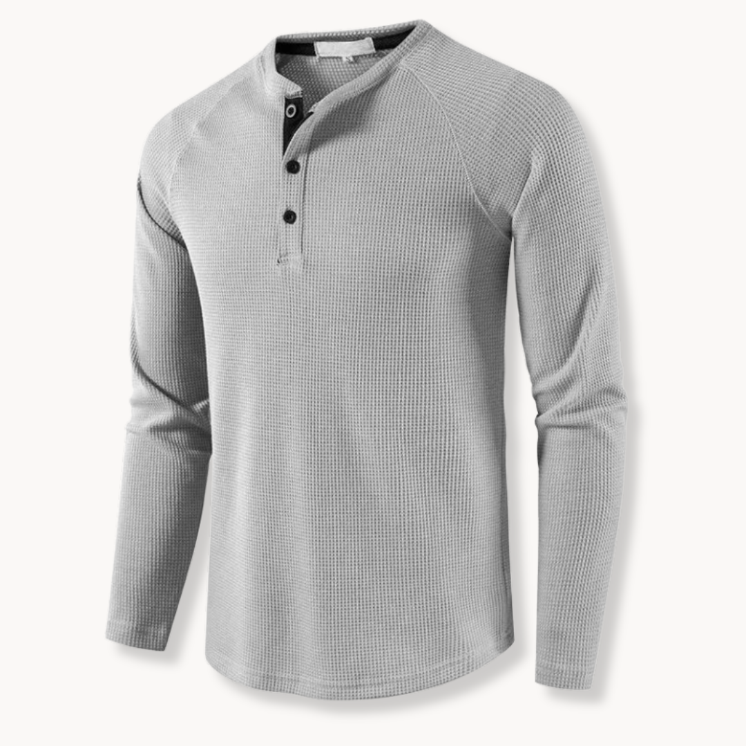 Roca – Classic Fit Men’s Slim Henley Shirt