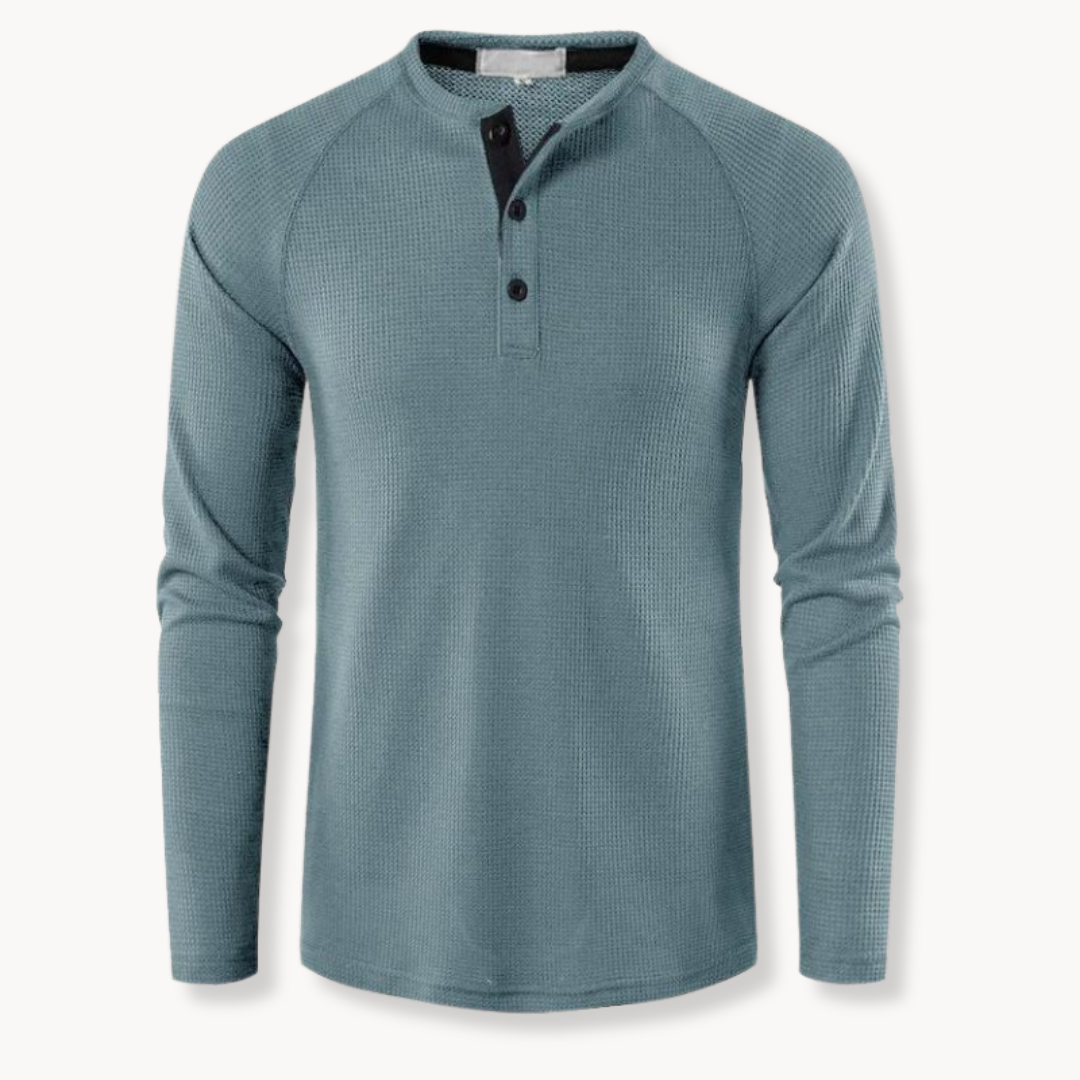 Roca – Classic Fit Men’s Slim Henley Shirt