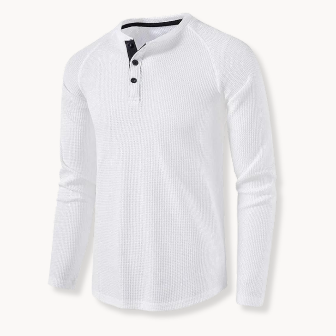 Roca – Classic Fit Men’s Slim Henley Shirt