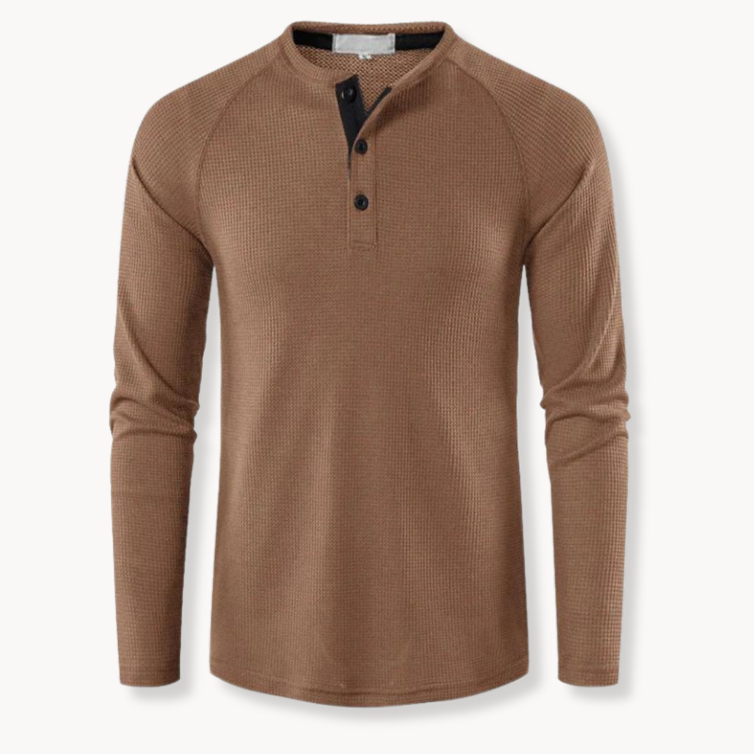 Roca – Classic Fit Men’s Slim Henley Shirt