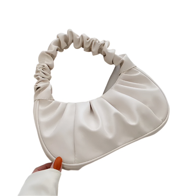 Alliah – Pleated Leather Bag for Women