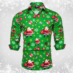 Nathan – Festive Holiday Men’s Shirt