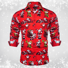 Nathan – Festive Holiday Men’s Shirt