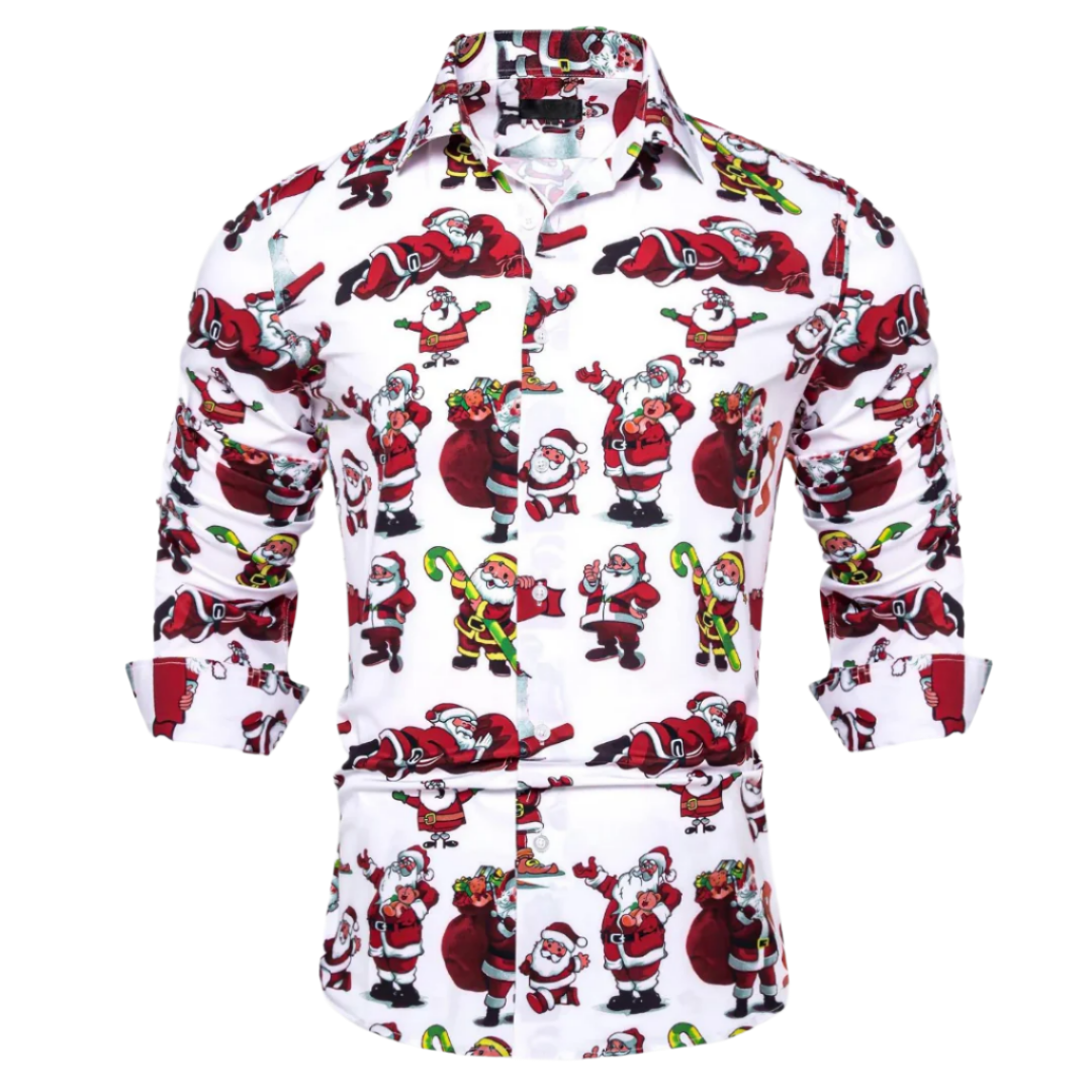 Nathan – Festive Holiday Men’s Shirt