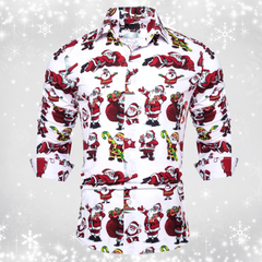 Nathan – Festive Holiday Men’s Shirt