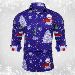 Nathan – Festive Holiday Men’s Shirt