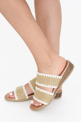 Ellery – Woven Slide Sandals for Women