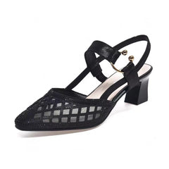 Gabriella – Elegant Pointed Leather Women’s Sandals 