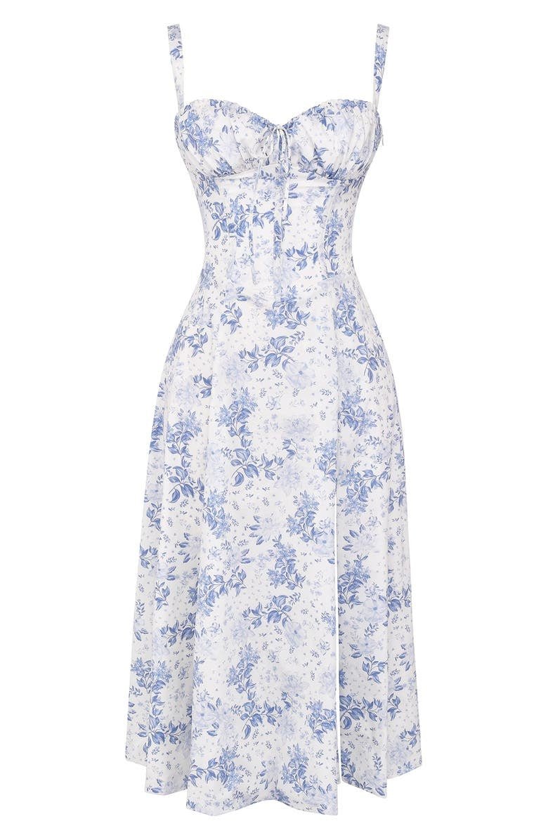 Giulia – Vibrant Floral Women's Bustier Dress