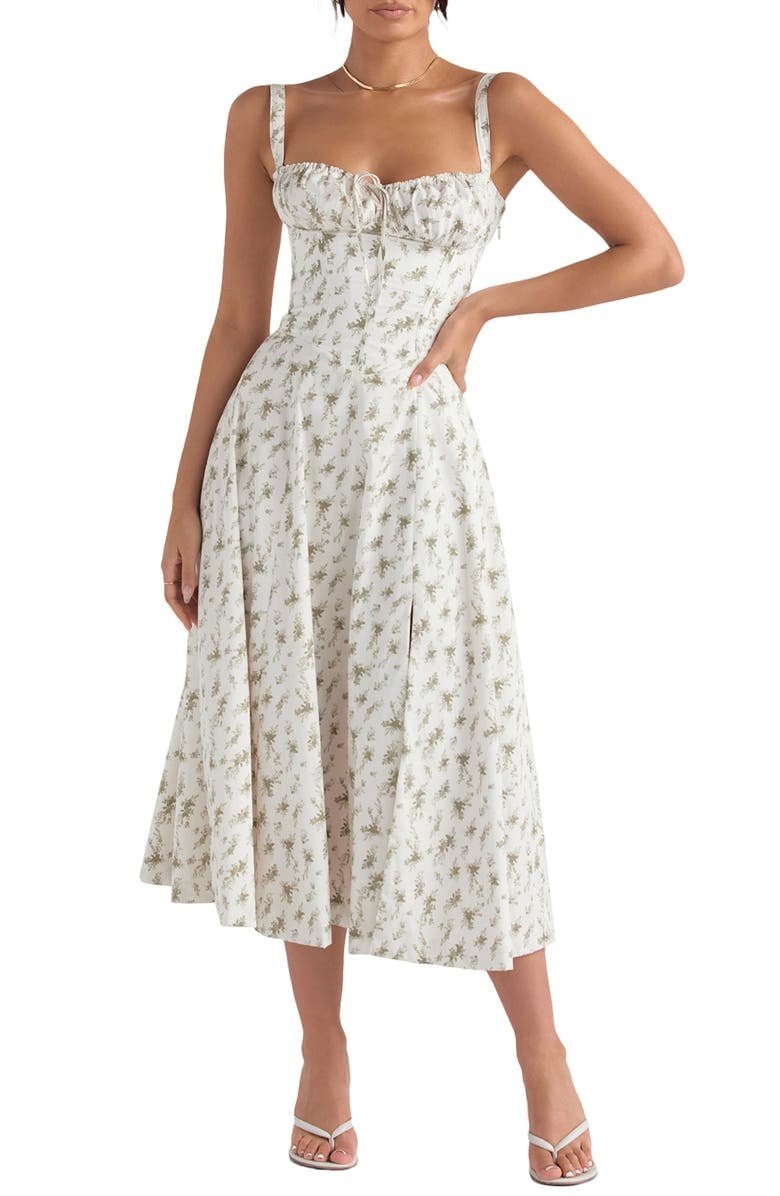 Giulia – Vibrant Floral Women's Bustier Dress