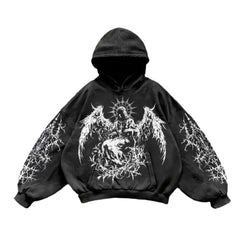 Luca – Greco Gothic Patchwork Men's Hoodie
