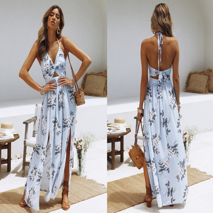 Yasmin - Boho Floral Print Dress