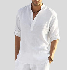 Giovanni – Men’s Linen Collar Shirt