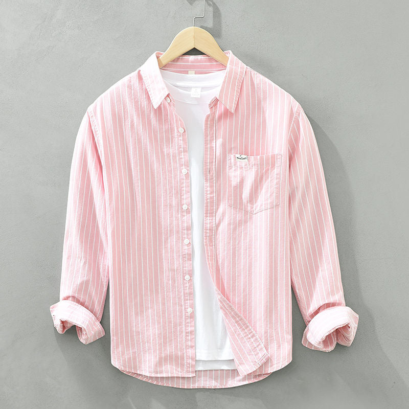 Emmanuel – Casual Men’s Striped Long Sleeve