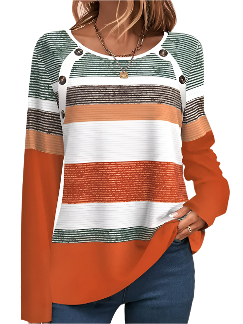 Luciana – Casual Chic Women's Striped Sweater