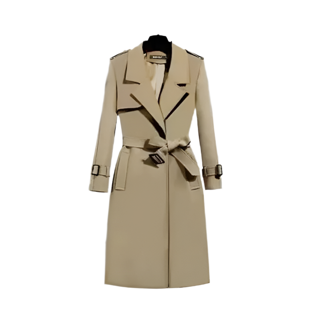 Celine – Stylish Korean Slim-Fit Trenchcoat for Women