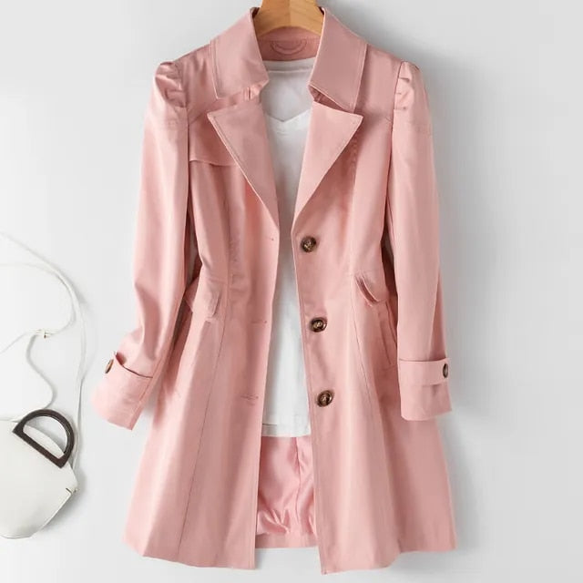 Lyna – Effortlessly Chic Women’s Relaxed Trench Coat