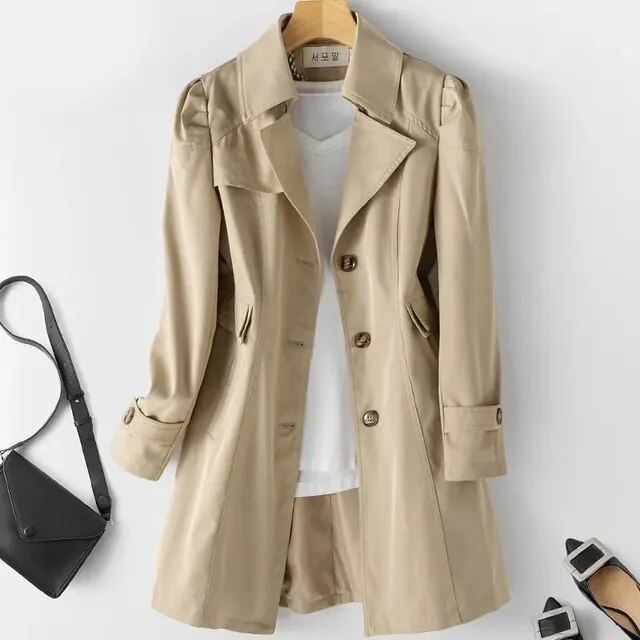 Lyna – Effortlessly Chic Women’s Relaxed Trench Coat