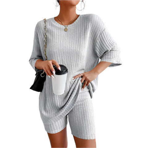 Sofia – Soft Rib-Knit Women's Lounge Set