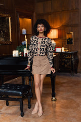 Ilana – Bold Women’s Leopard Knit Cardigan