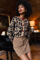 Ilana – Bold Women’s Leopard Knit Cardigan