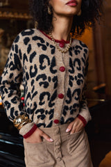 Ilana – Bold Women’s Leopard Knit Cardigan