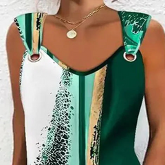 Camilla – Dreamy Green-Strapped Dress for Women