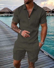 Franz – Luxurious Men's Polo and Shorts Summer Set