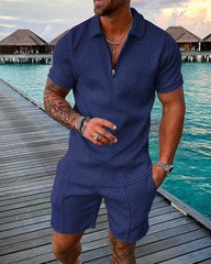 Franz – Luxurious Men's Polo and Shorts Summer Set