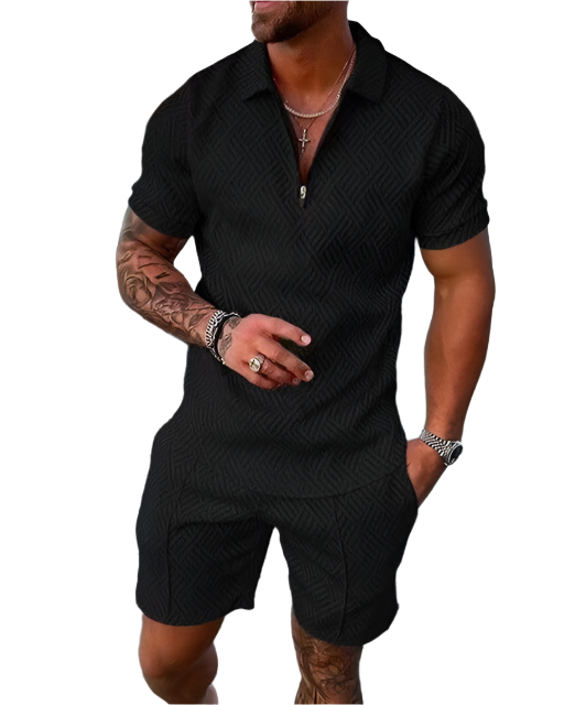 Franz – Luxurious Men's Polo and Shorts Summer Set