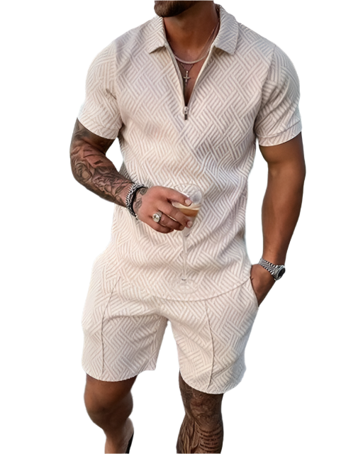 Franz – Luxurious Men's Polo and Shorts Summer Set