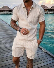 Franz – Luxurious Men's Polo and Shorts Summer Set